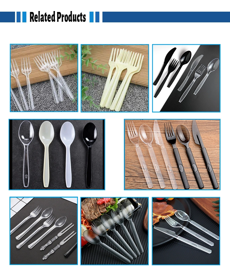 Disposable Plastic Cutlery 145mm Length PS Plastic Spoon White Custom for Takeaway