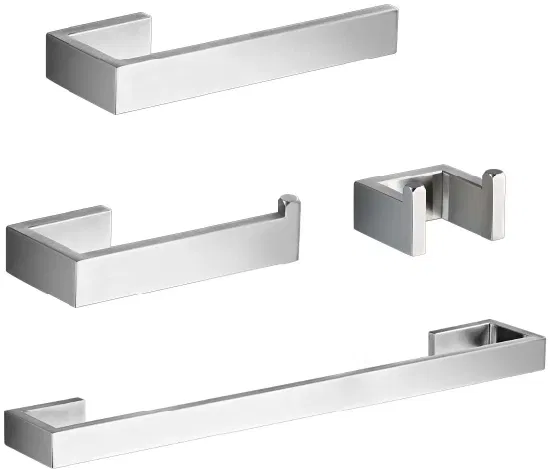 Set portasciugamani all'ingrosso Set di 4 accessori hardware per bagno in acciaio inossidabile